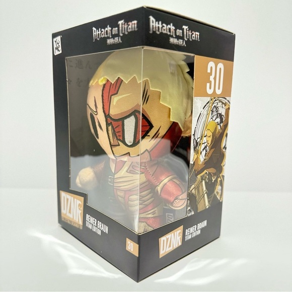 DZNR Collectible Designer Toy Titan Attack on Titan Stuffed Reiner Braun - Picture 2 of 5
